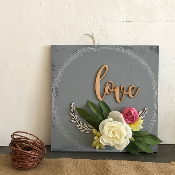 Other - Love - Hand Painted Wood Sign
